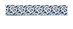 Burberry Summer TB Mono Headband, Viscose, Blue, 56-61cm, 3*